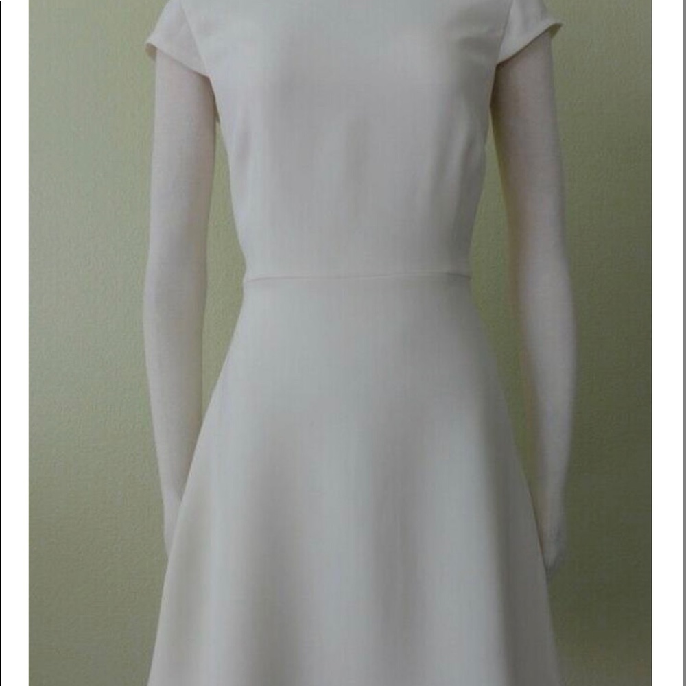 Theory Cap Sleeve Crepe Dress
